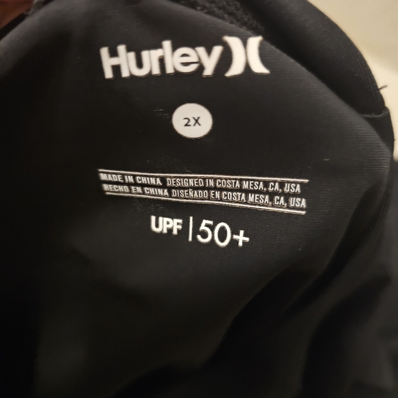 Hurley Long Sleeve Rashguard Swim Shirt Women UPF 50+ SPF & UV Protection Sz 2x - Picture 6 of 9